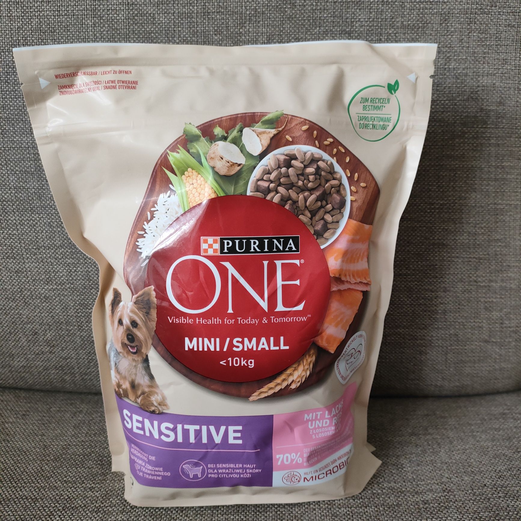 Purina One Mini DeliCate z łososiem i ryżem 800g karma okazja