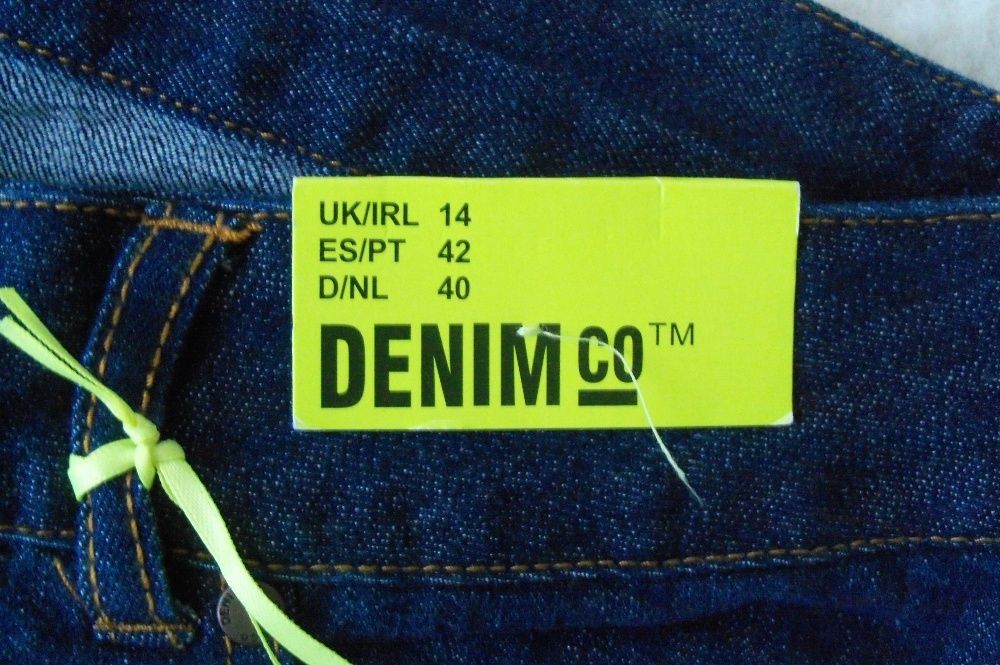PRIMARK DENIM granatowe spodnie jeansowe,damskie,rozm.40,NOWE
