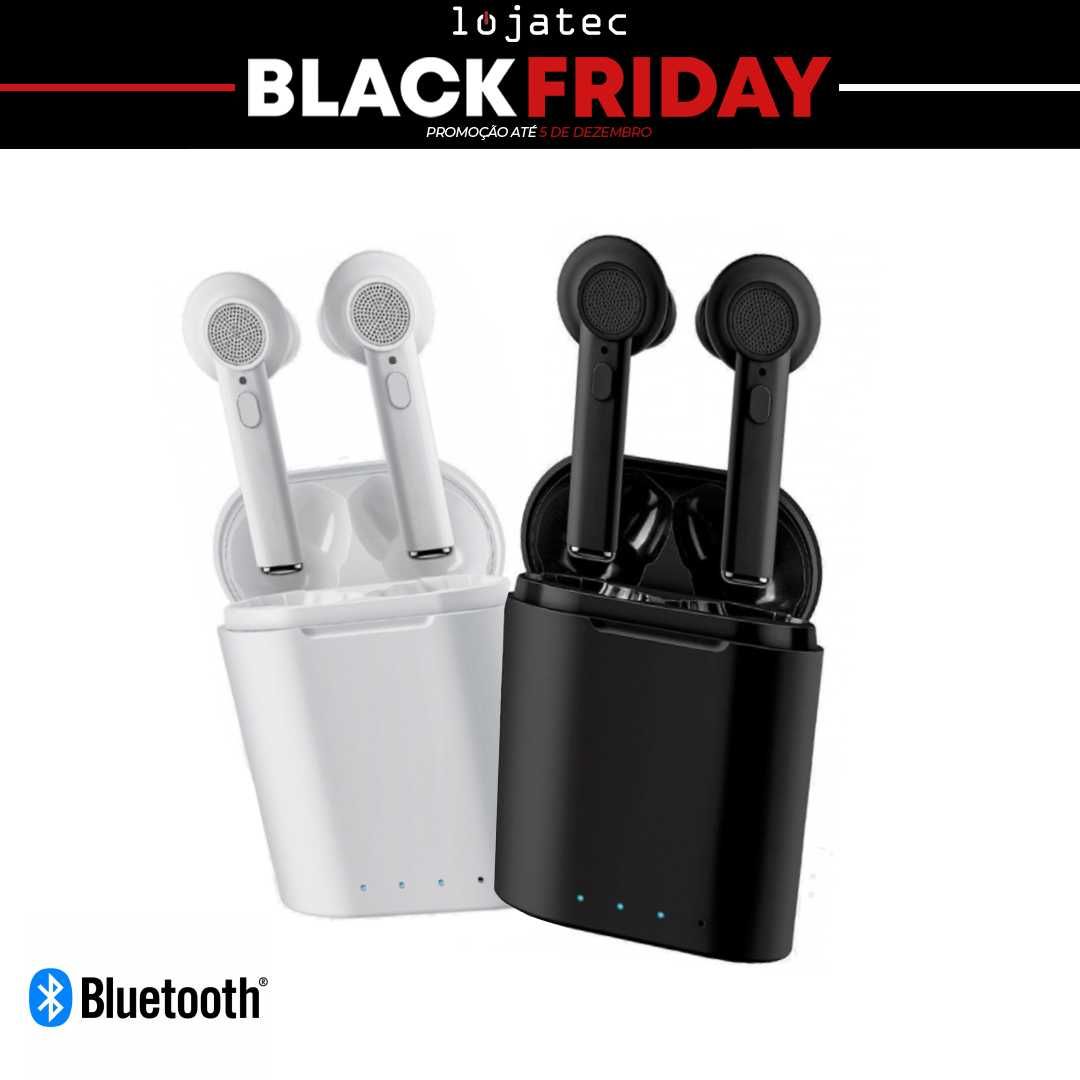 Earbuds Bluetooth TWS Preto / Branco