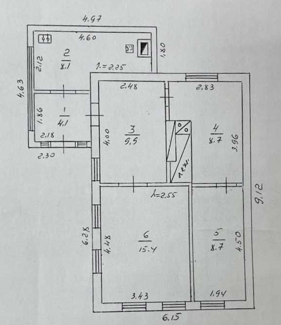 Продаж  затишного будинку в с. Дубіївка в 15 хв від м. Черкаси.