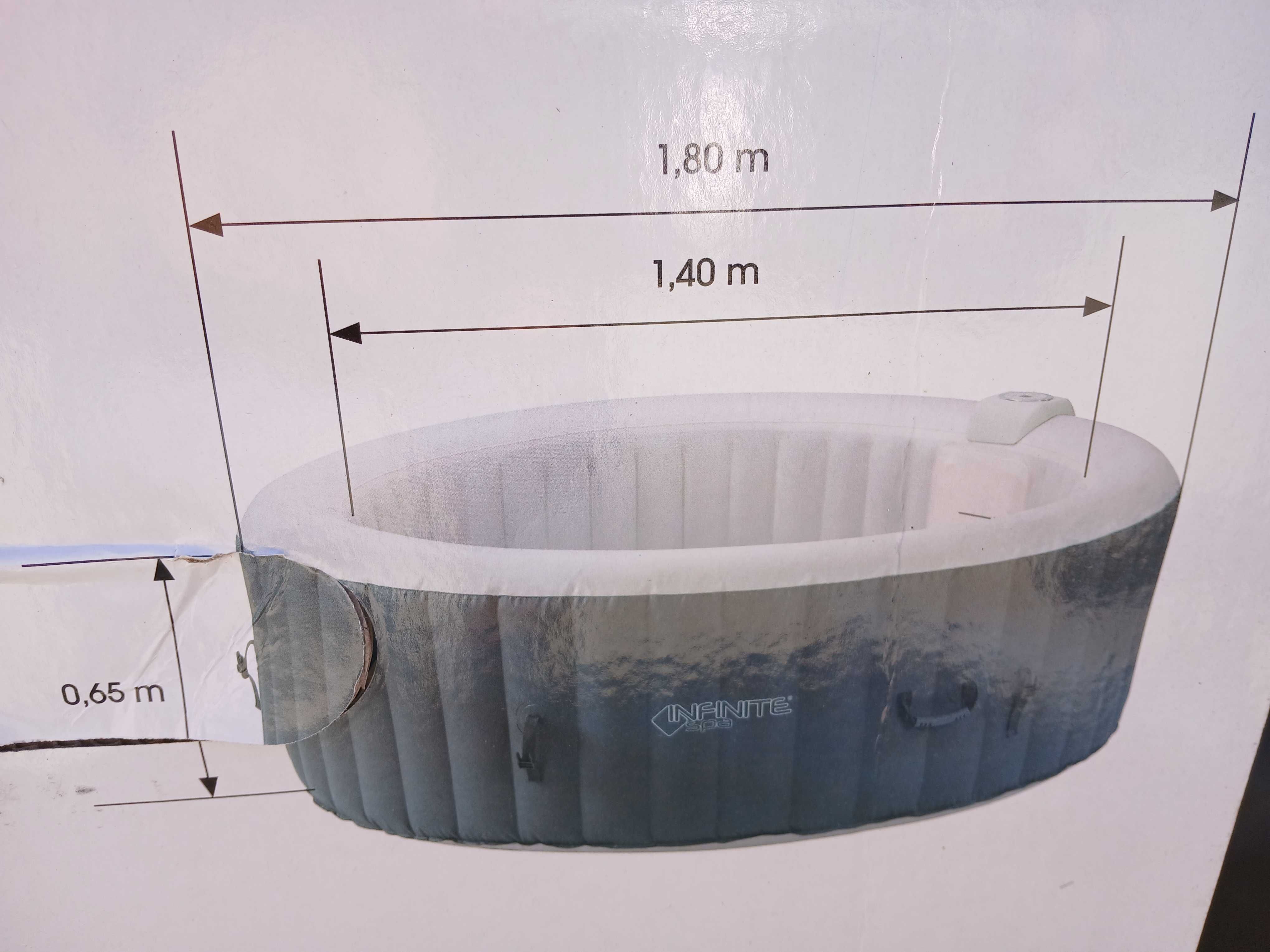 Jacuzzi INFINITE SPA z hydromasażem nadmuchiwany  800L 4os. 180x65cm