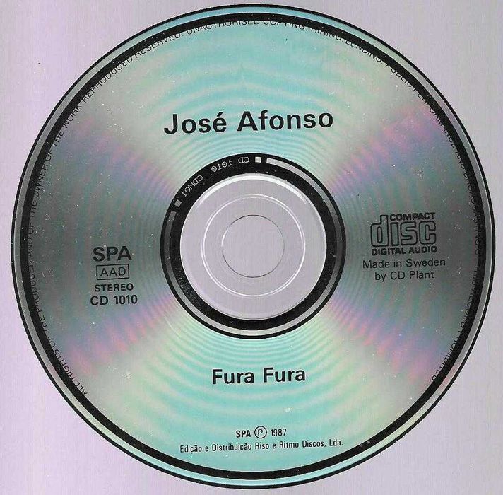 José Afonso - - - - - Fura Fura - - - - - CD