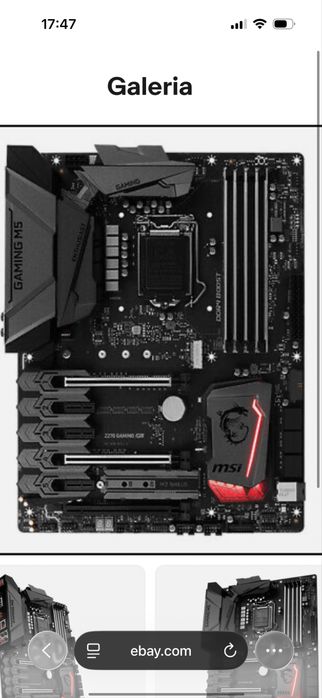 Board MSI GAMING z270 + i5-7500