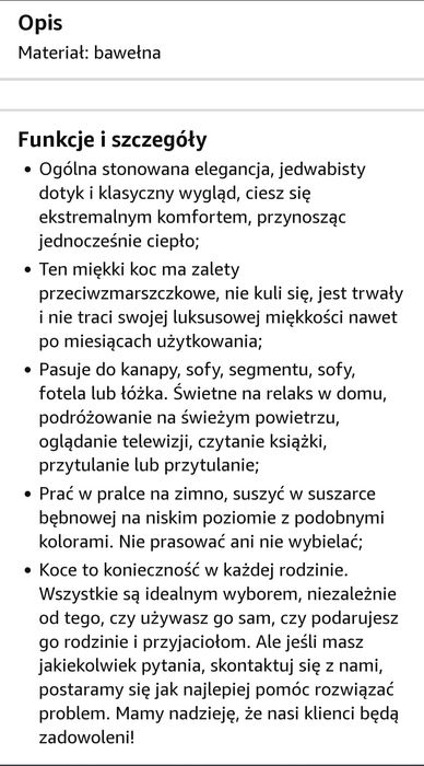 Narzuta na łóżko 180x230 cm BAWELNA