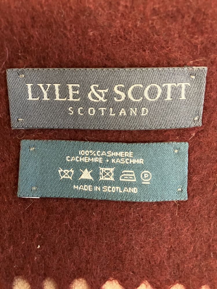 Шотландський кашеміровий шарф від lyle scott