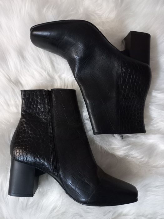 Botki Selected Femme 37 skóra naturalna