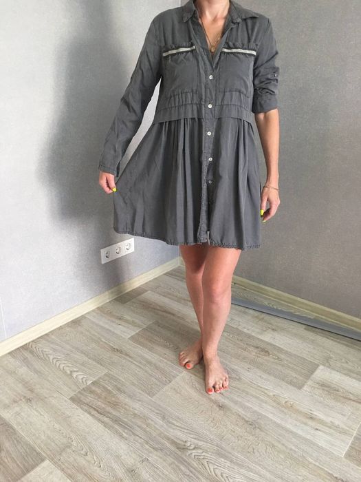 Платье- рубашка вискоза