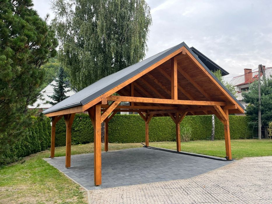 Wiata garażowa 6x7m