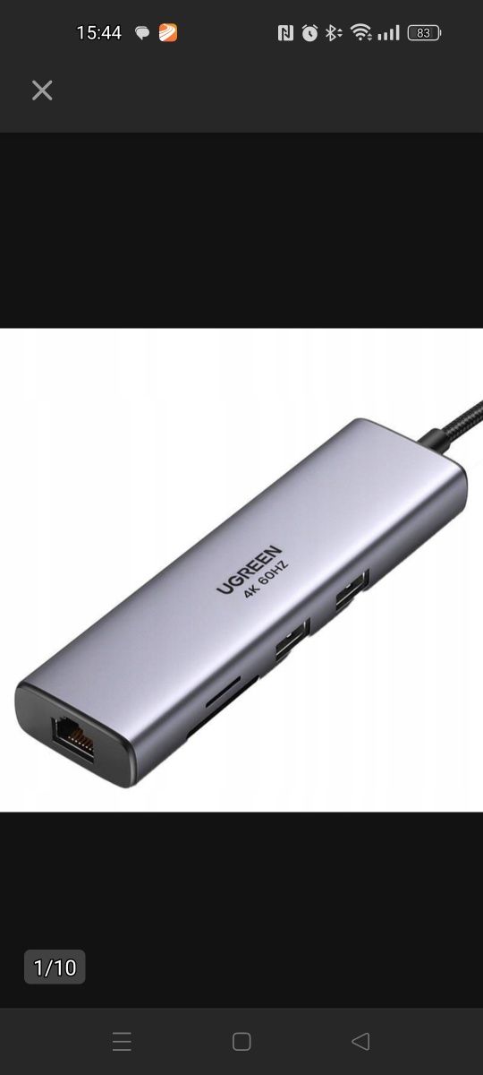Adapter Hub UGREEN, USB_C do 2x USB 3.0, HDMI