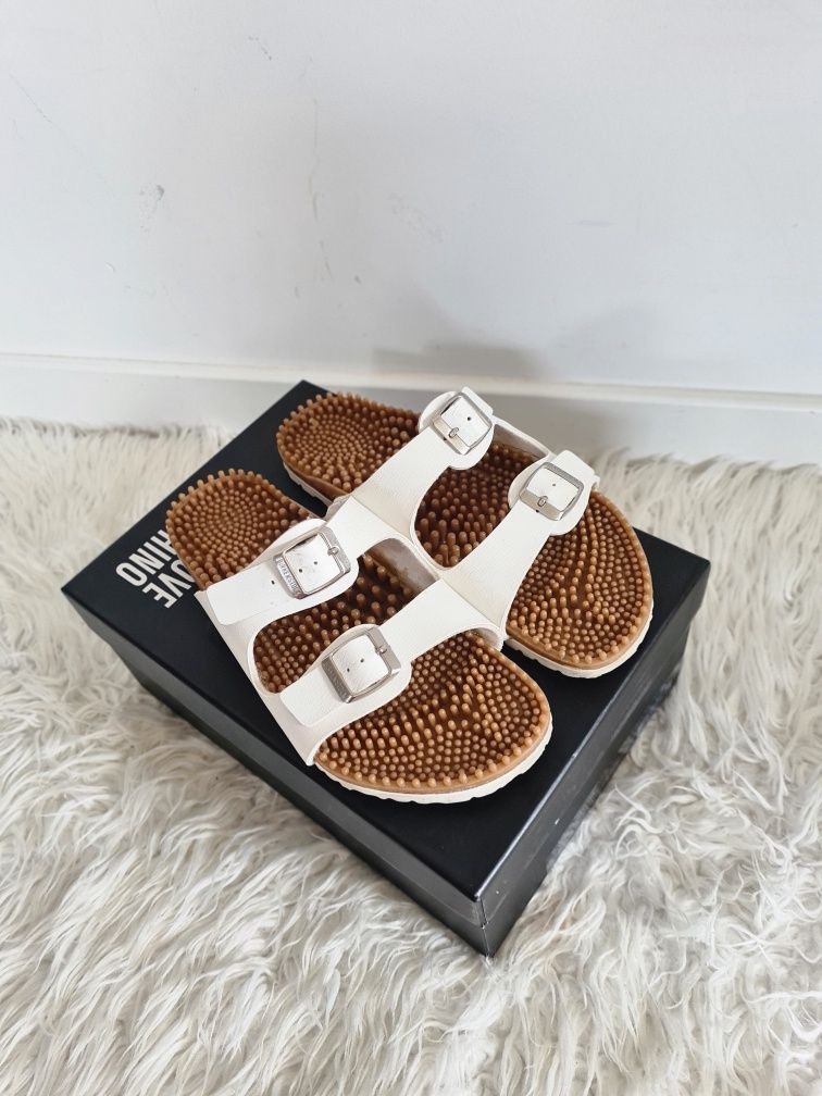 Birkenstock Super Noppy 41 26cm sandały klapki wellness z wypustkami