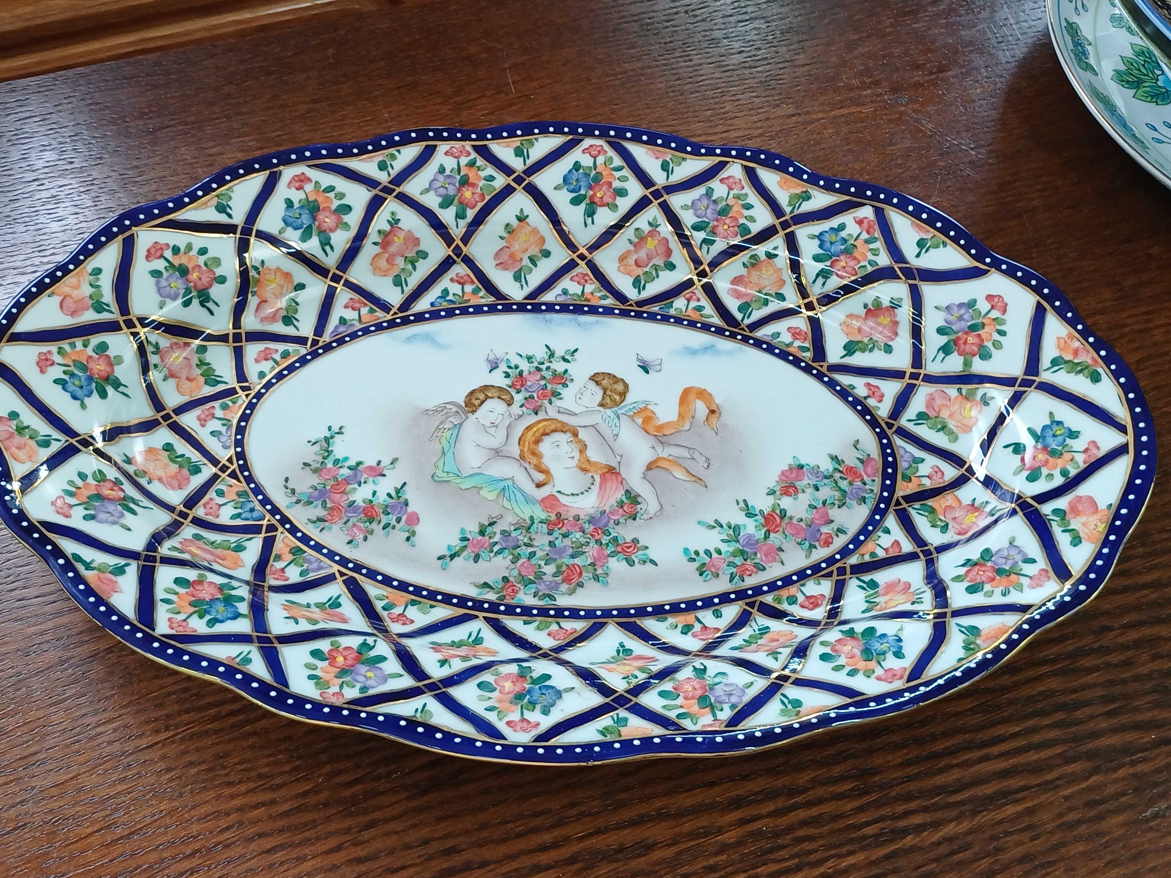 Patera porcelana Chiny ręcznie zdobiona (P.4247)