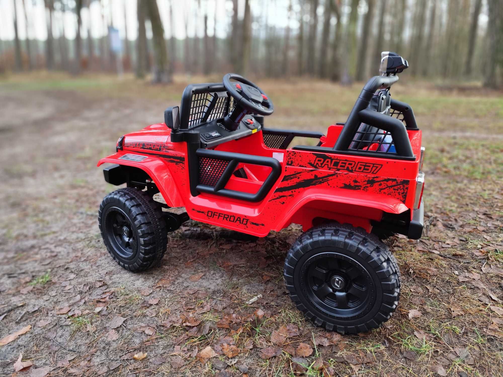 Auto Na Akumulator Jeep 4x4 Dla Dziecka - Pilot - Miękkie koła