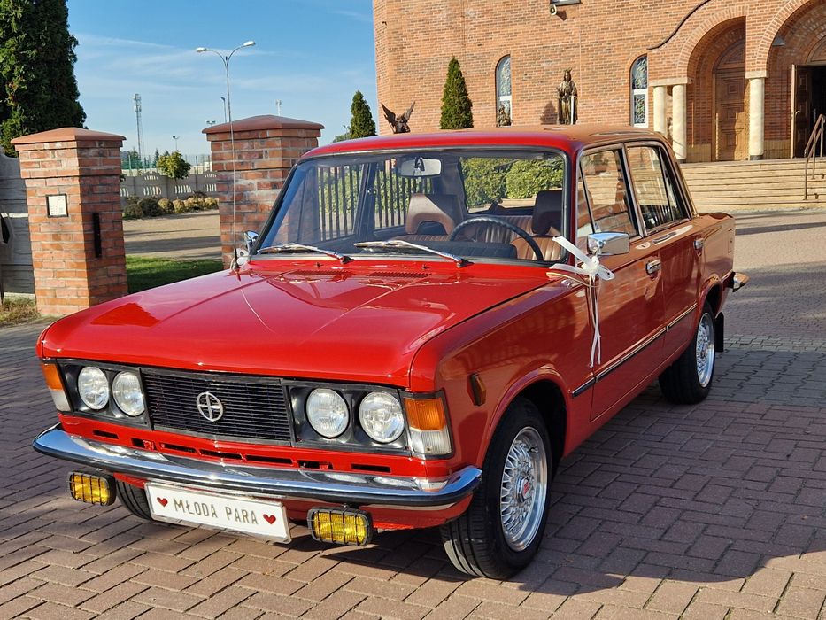 Klasyk Fiat 125p do ślubu wesela oraz imprezy okolicznościowe