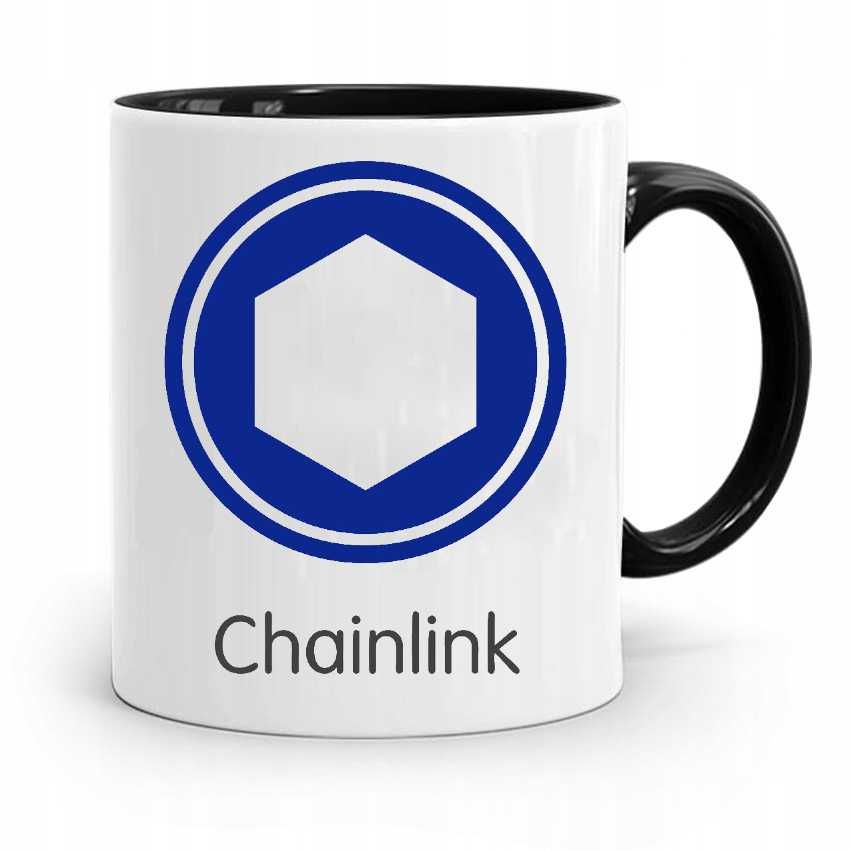 Kubek krypto z nadrukiem - Chainlink - LINK - kryptowaluty