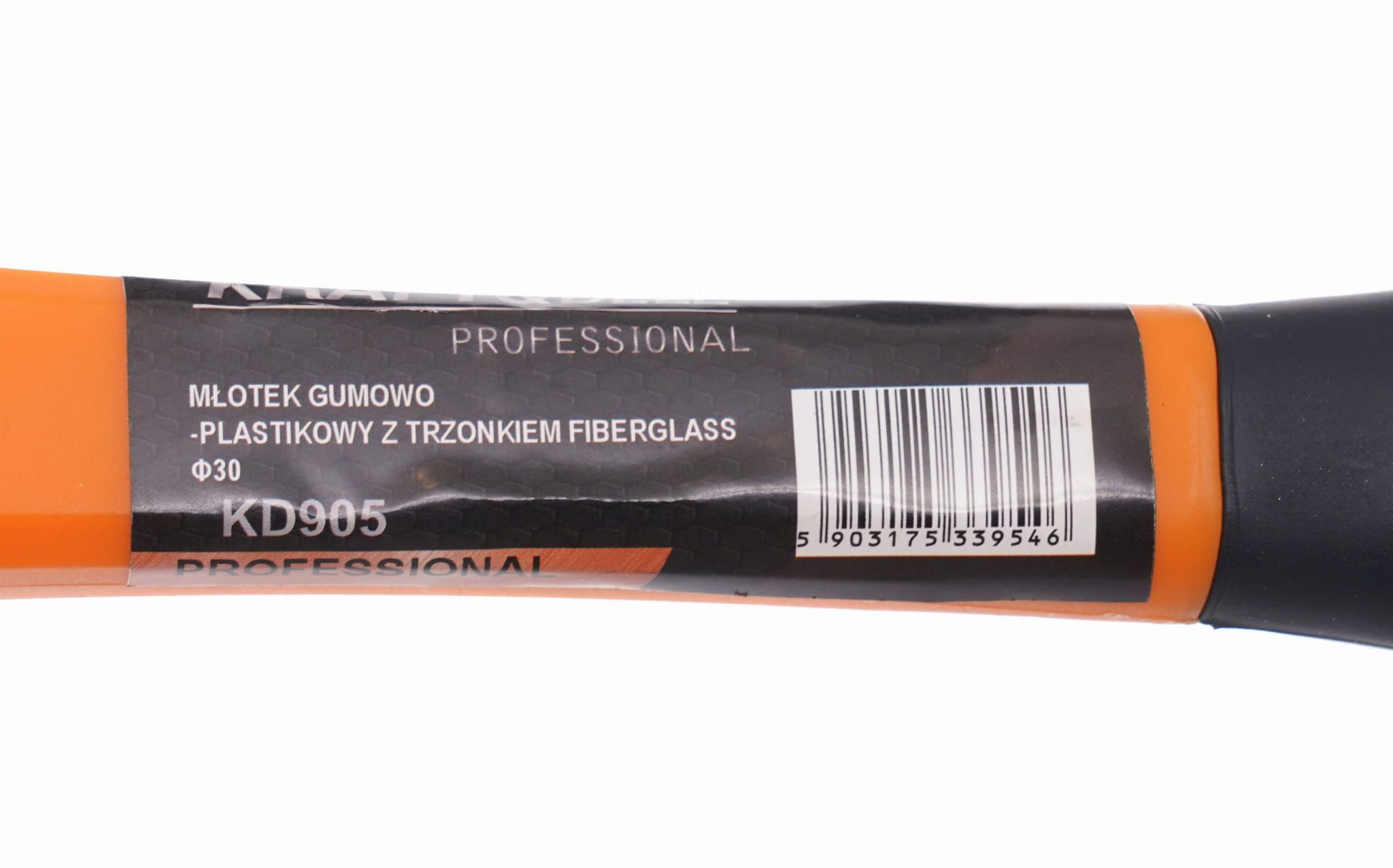 Młotek gumowo-plastikowy z rączką fiberglass KD905