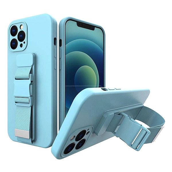 Rope case żelowe etui ze smyczą łańcuszkiem torebka smycz iPhone XS Ma