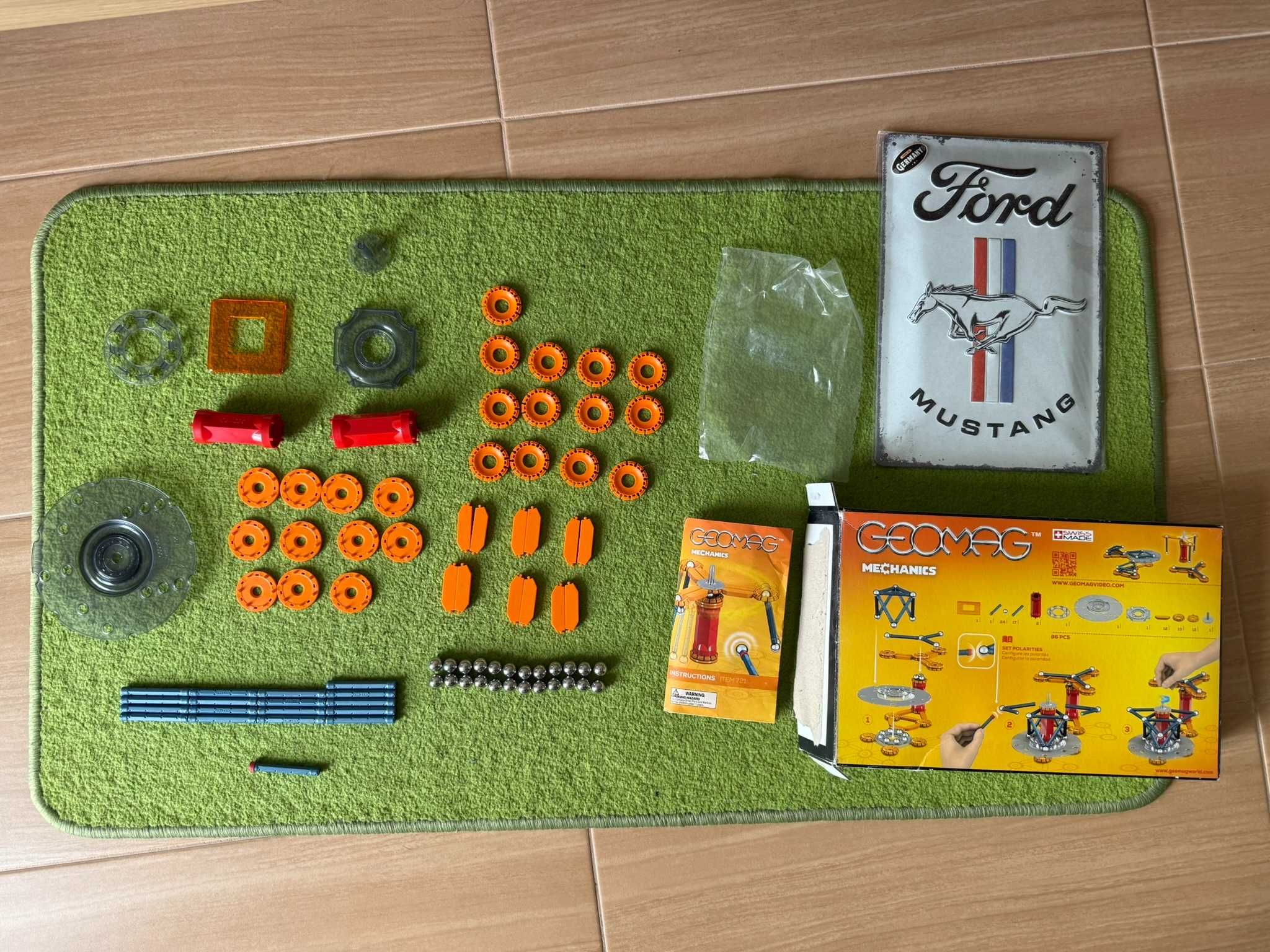 Geomag Mechanics, 86 elementów, brak 1 klocka, dodaję darmowy dodatek!