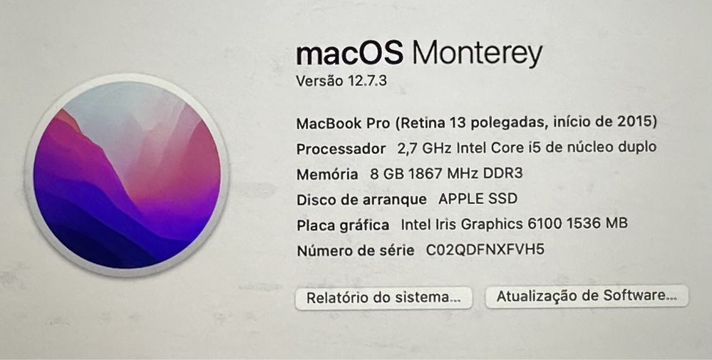 MacBook Pro 13” 2015