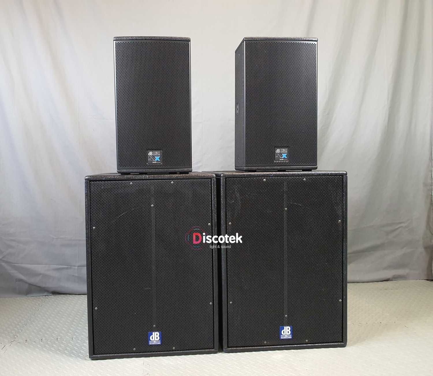 dB Technologies DVX D10 + FL18 | 2,8 kW | Aktywny | RCF, FBT, QSC