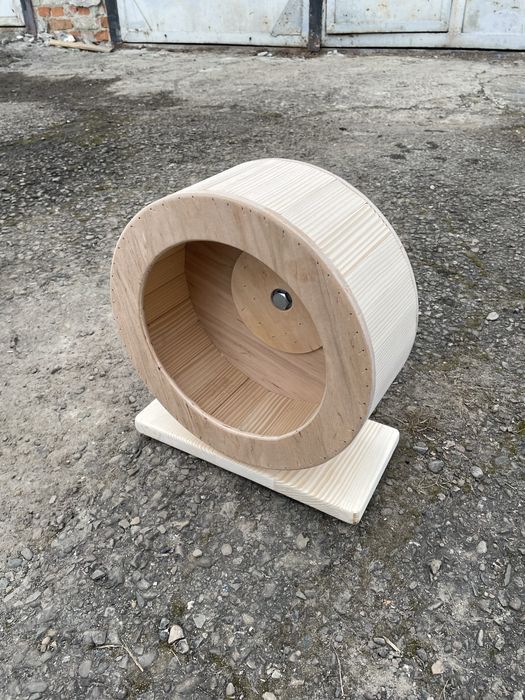 Бігове колесо для хом’яка, шиншили,  – дерев’яне, тихе, на замовлення