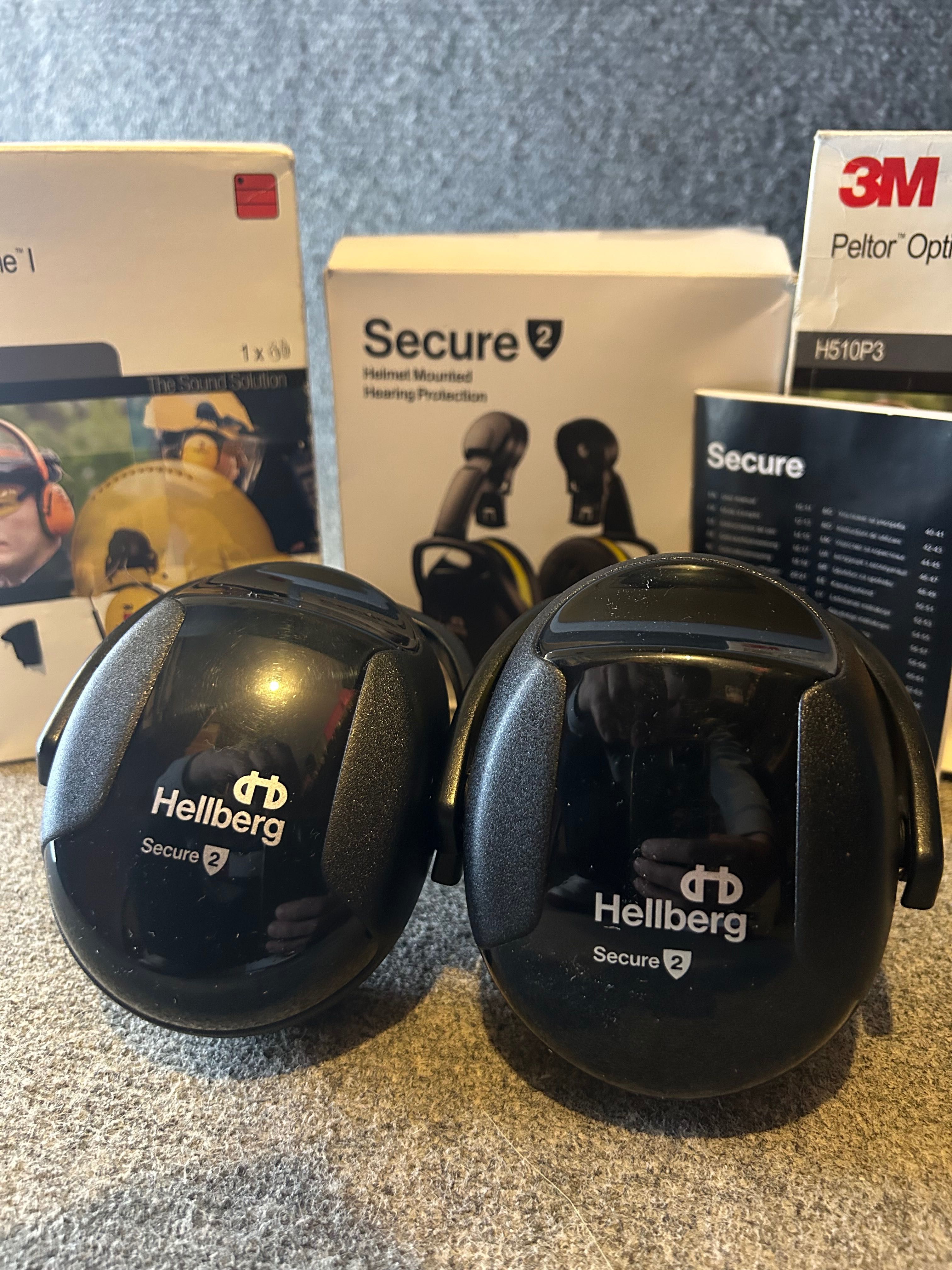 Nauszniki Hellberg+Nauszniki 3M(2 op.)+Kask Gratis !