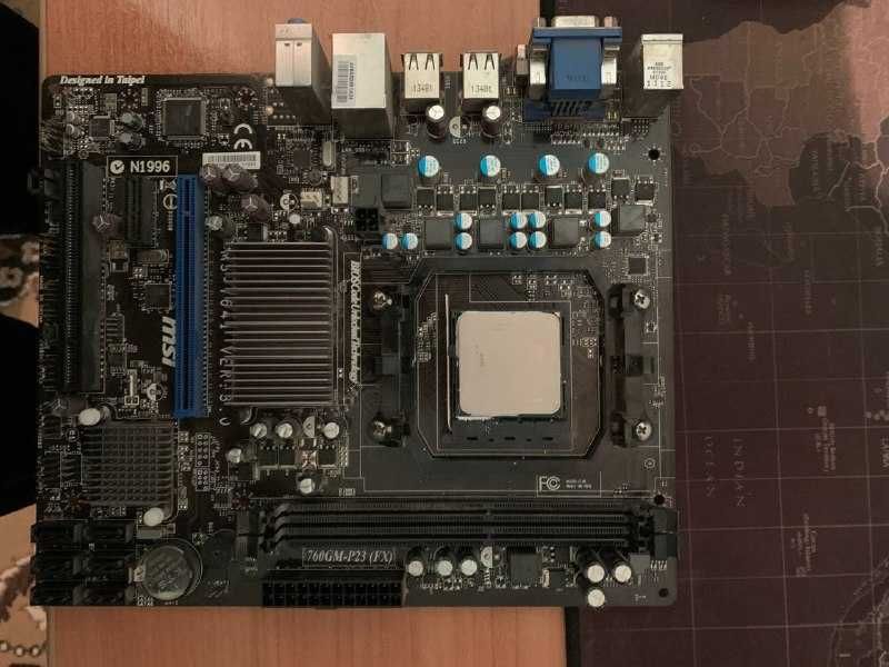 Комплект msi 760gm-p23 (fx) + fx 6350