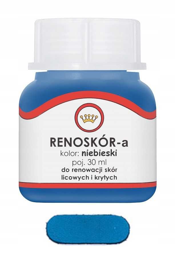 RENOSKÓR FARBA Lakier do skóry Niebieski 30ml