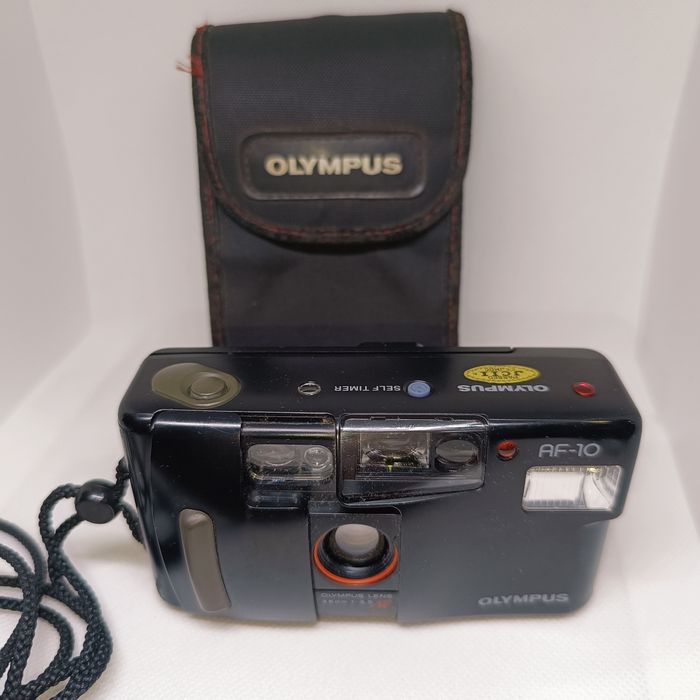 Câmara Fotográfica Olympus AF-10 35mm Compact Timer Vtg Retro Japan