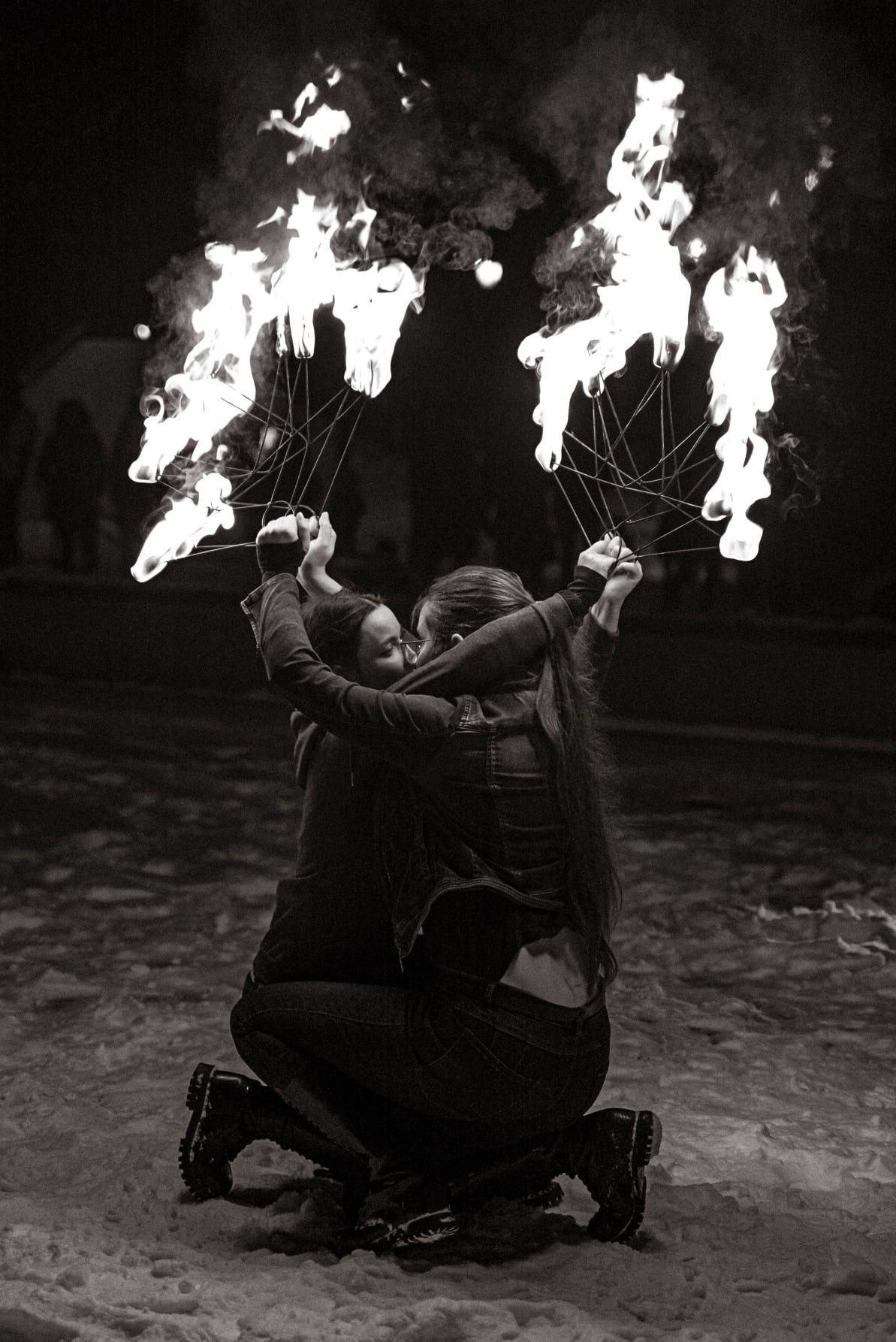 Pokaz tańca z ogniem fireshow Flamin' Angel