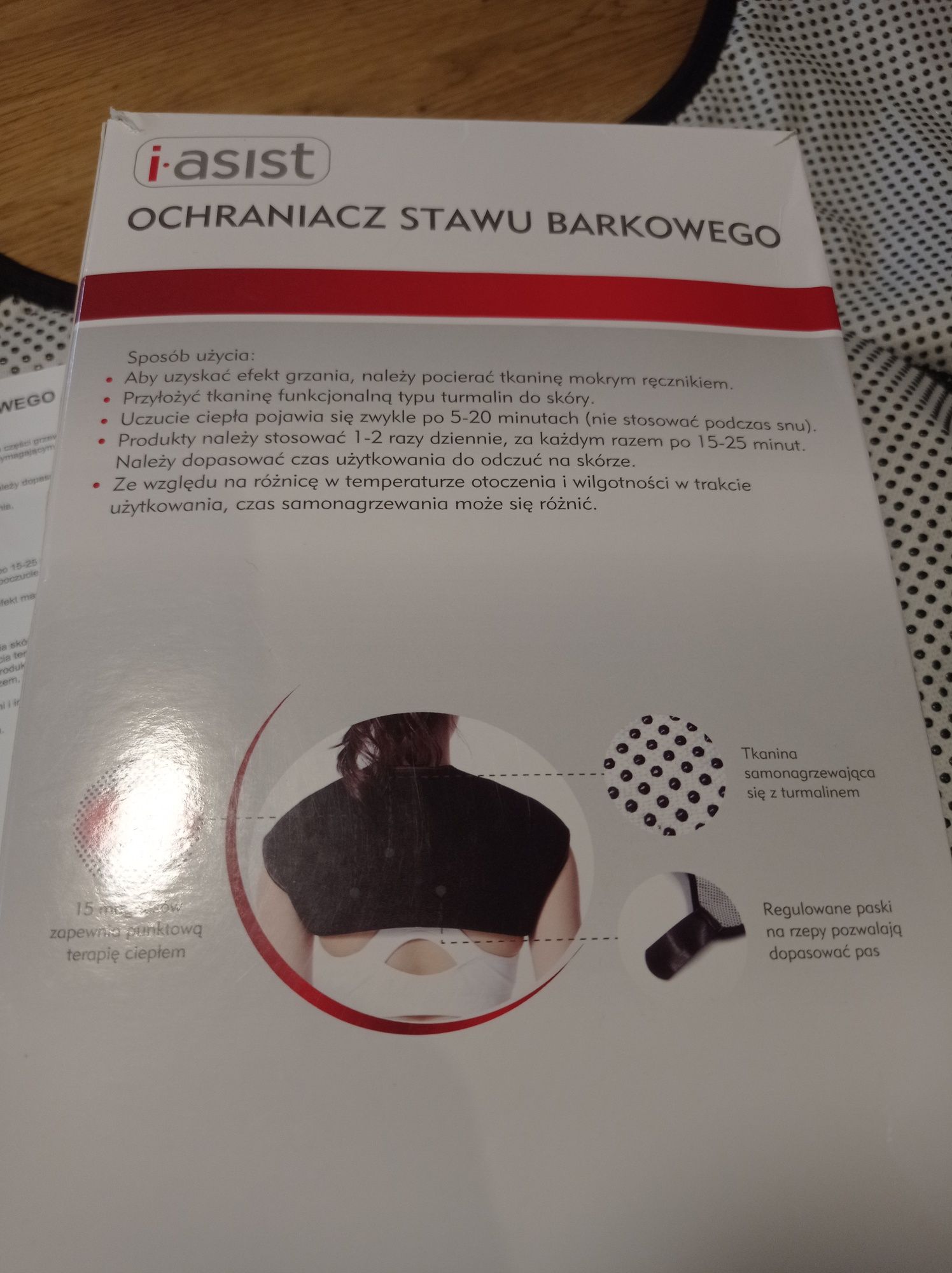 Ochraniacz stawu barkowego  z magnesami i turmalinem