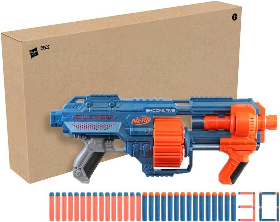 Оригінал NERF Elite 2.0 Shockwave RD-15. Бластер Нерф Еліт Шоквейв