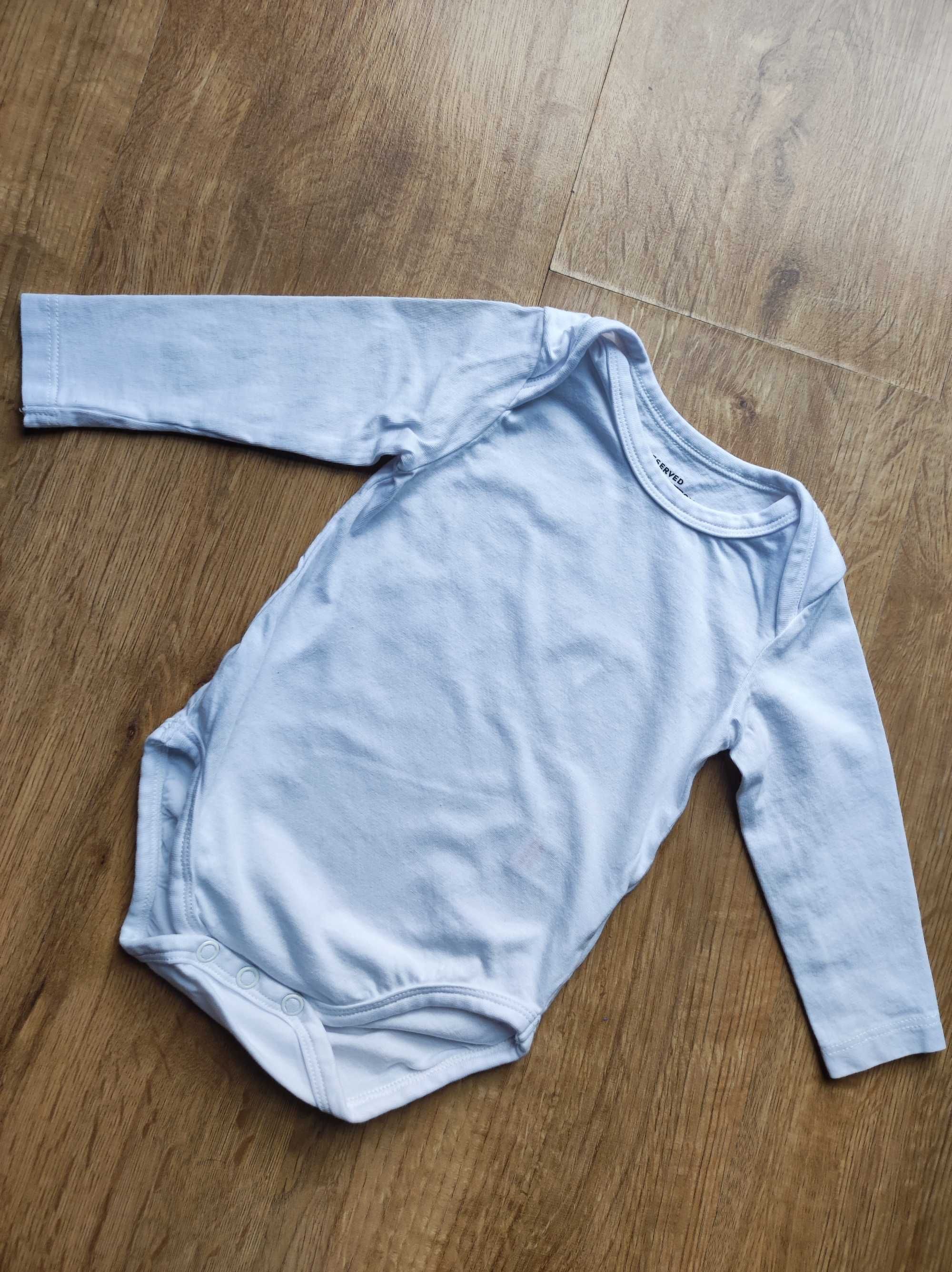 4 pack body z długim rękawem Basic Reserved r.68 unisex