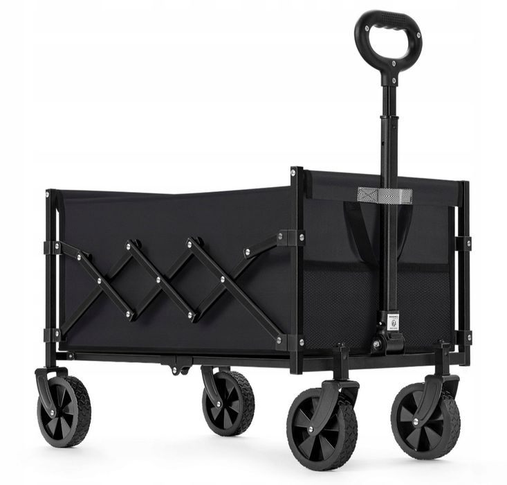 Wózek składany transportowy czarn 90 l
