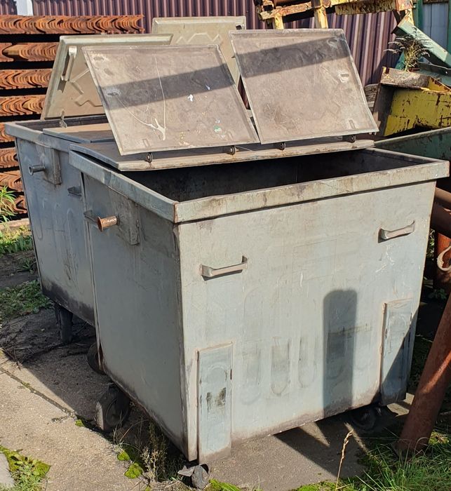 Pojemnik kontener stalowy na śmieci 1100l