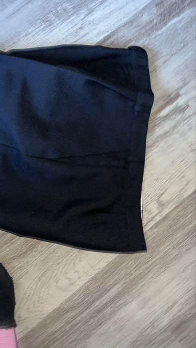 Szerokie spodnie eleganckie garniturowe rozmiar XL czarne