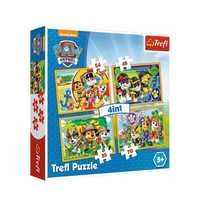 Puzzle 4W1 Psi Patrol Zawsze Na Czas Trefl 207El.