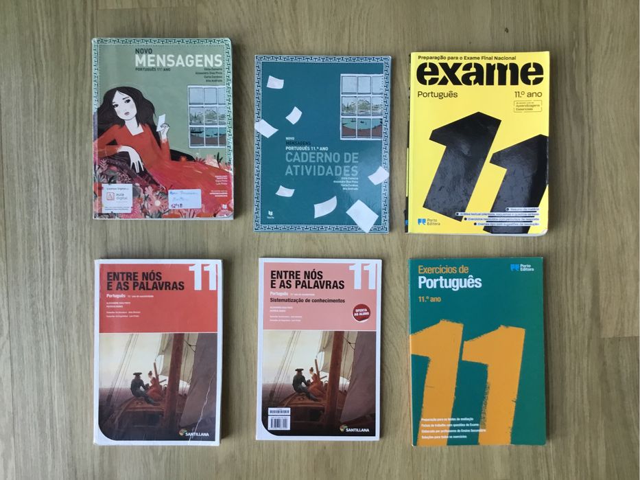 Manuais e livros de exercícios Português 7°, 8°, 9°, 10°, 11° e 12°