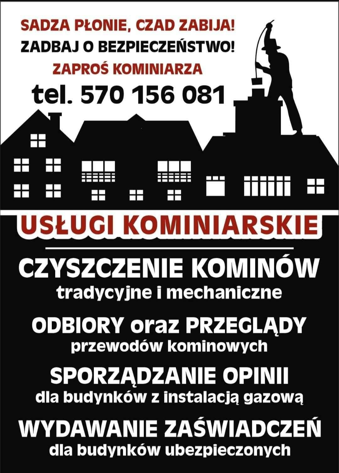 Kominiarz Usługi kominiarskie. Czyszczenie, opinie, odbiory...