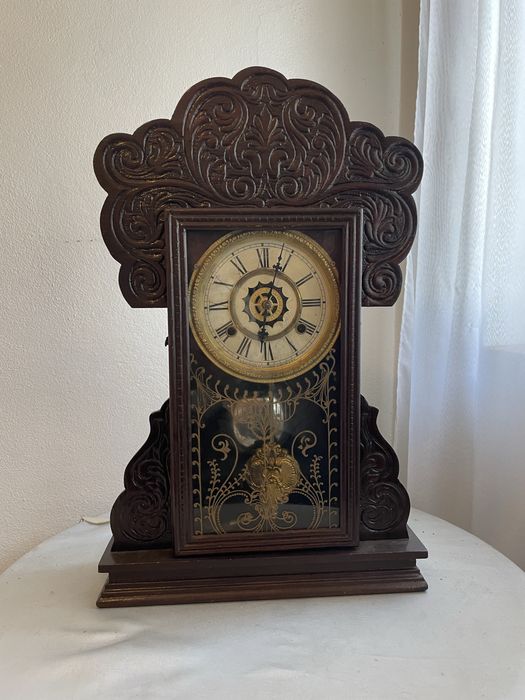Relogio de pendulo antigo - Waterbury Clock