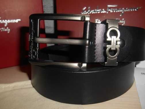 Salvatore Ferragamo pasek firmowy, skóra naturalna, Włochy 178