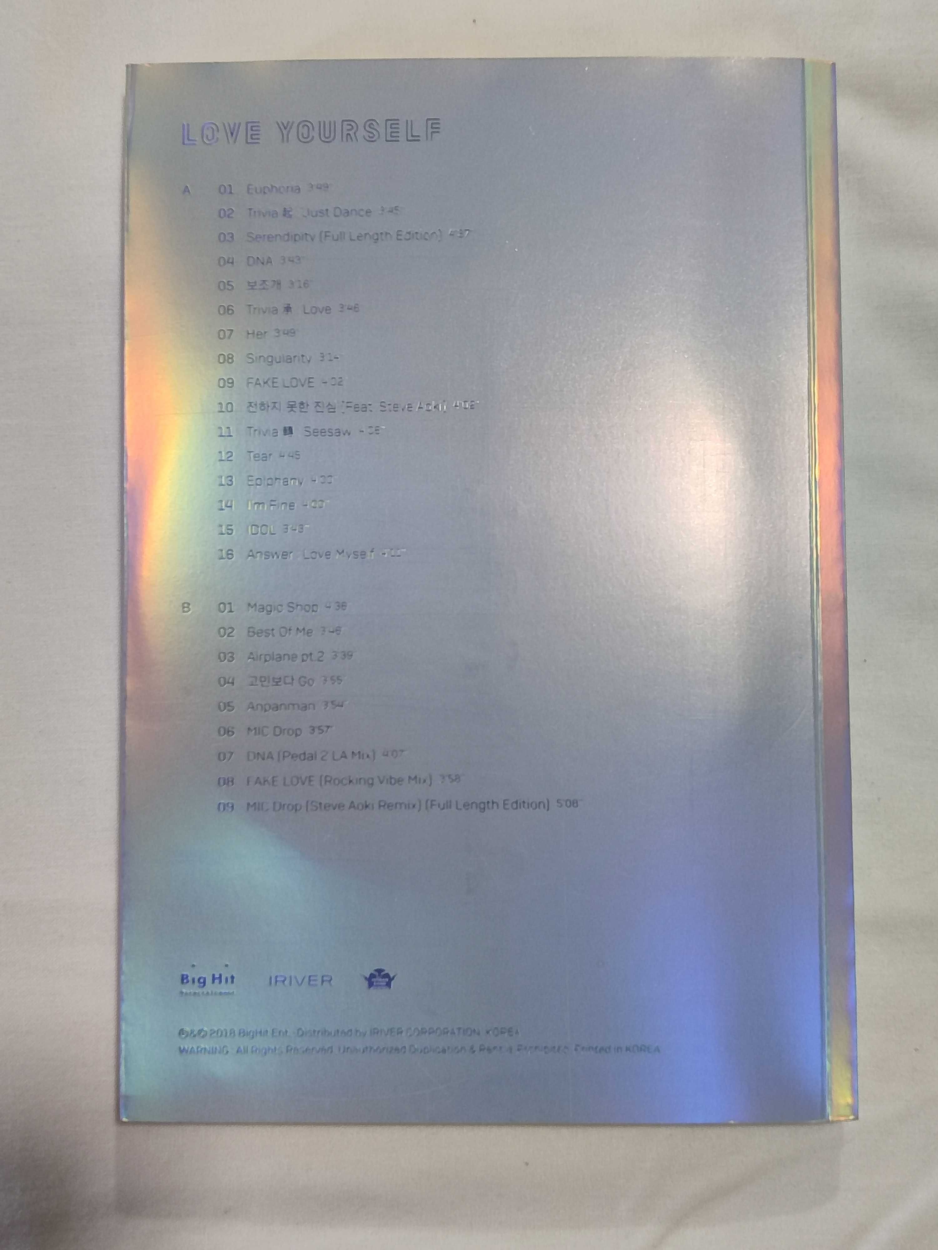 Álbum Kpop BTS "Love Yourself : Answer" (Ver. E)