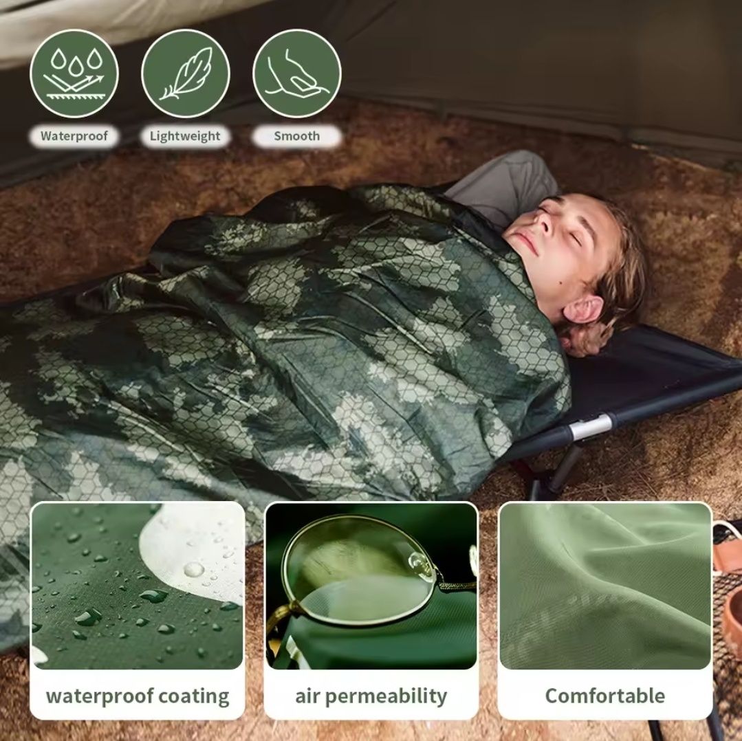 Спальний мішок Naturehike LW180 480g надлегкий камуфляжний