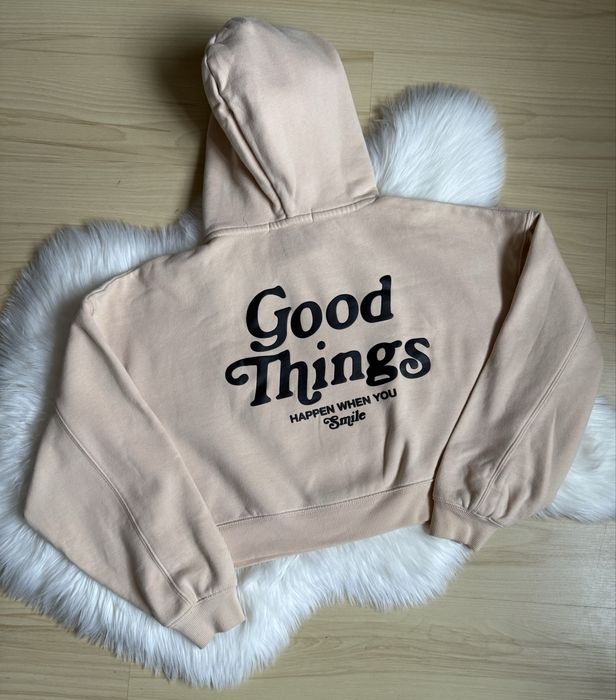 Худі/світшот/кофта кроп утеплена вкорочена