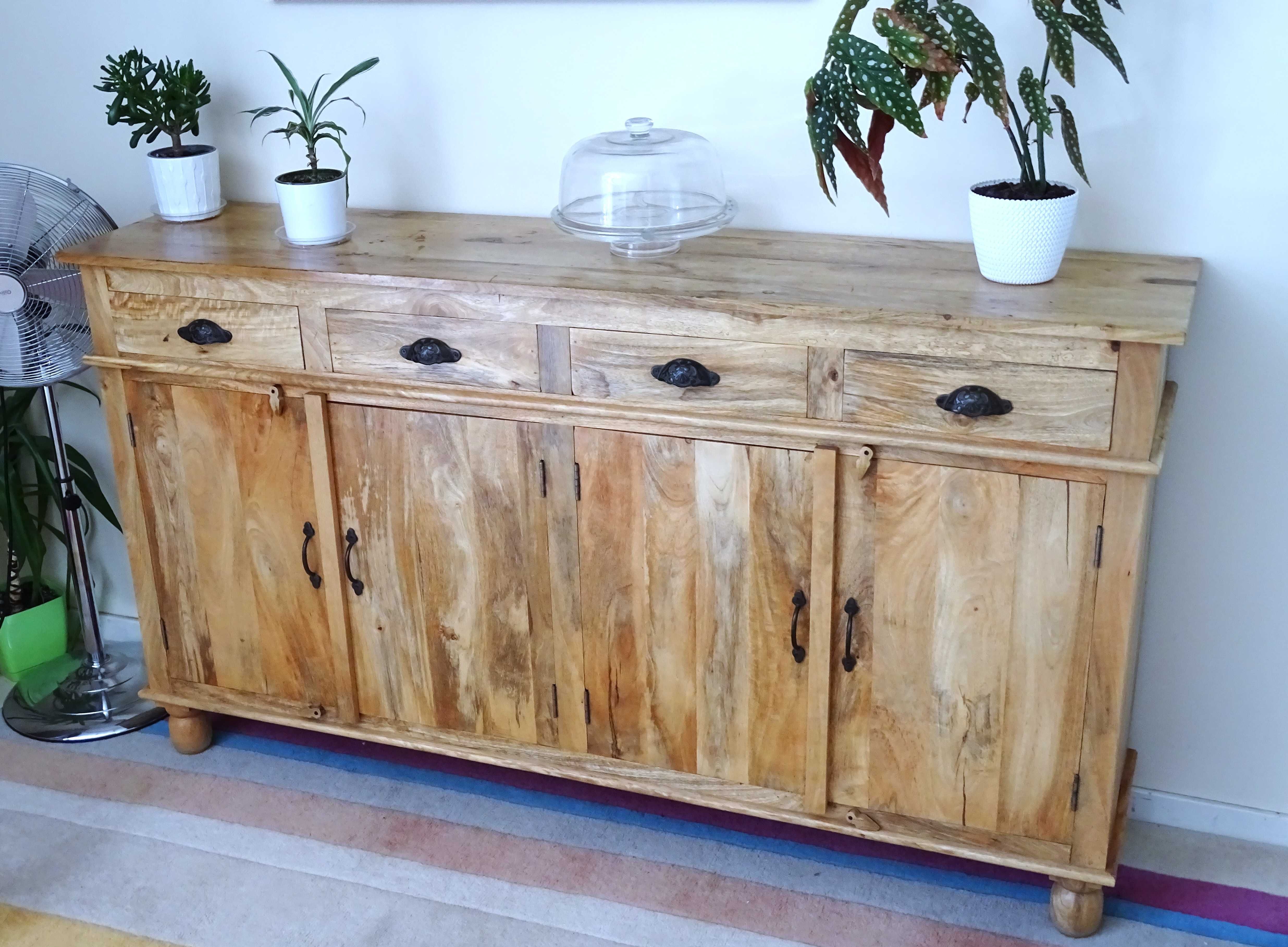 Kredens / komoda z litego drewna egzotycznego MANGO - AlmiDecor