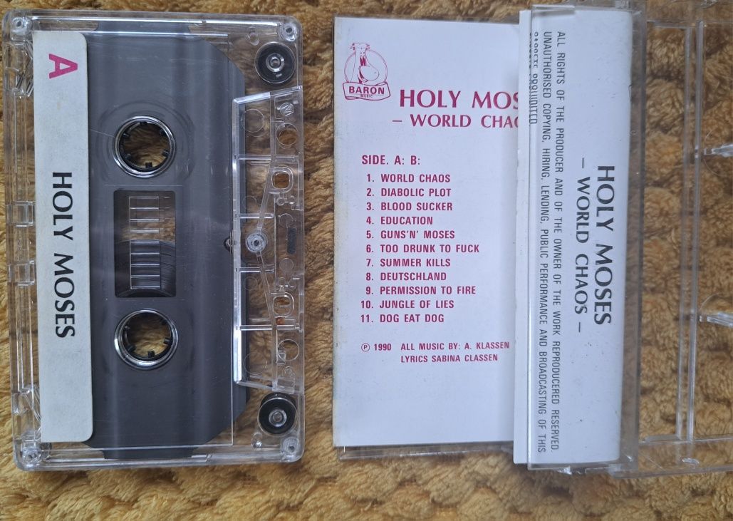 HOLY MOSES CD + kaseta MC German Thrash Metal