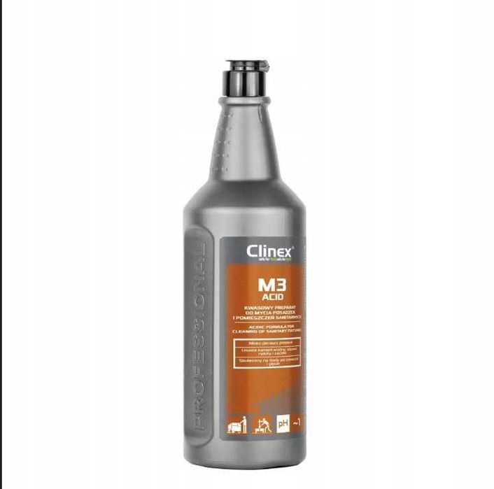 Clinex M3Acid 1L kwaśny, usuwa osady wapnia
