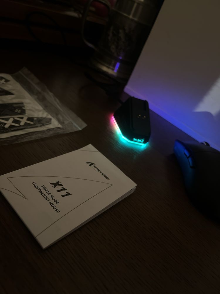 Attack Shark X11 — игровая мышка с RGB подсветкой | 22000 DPI