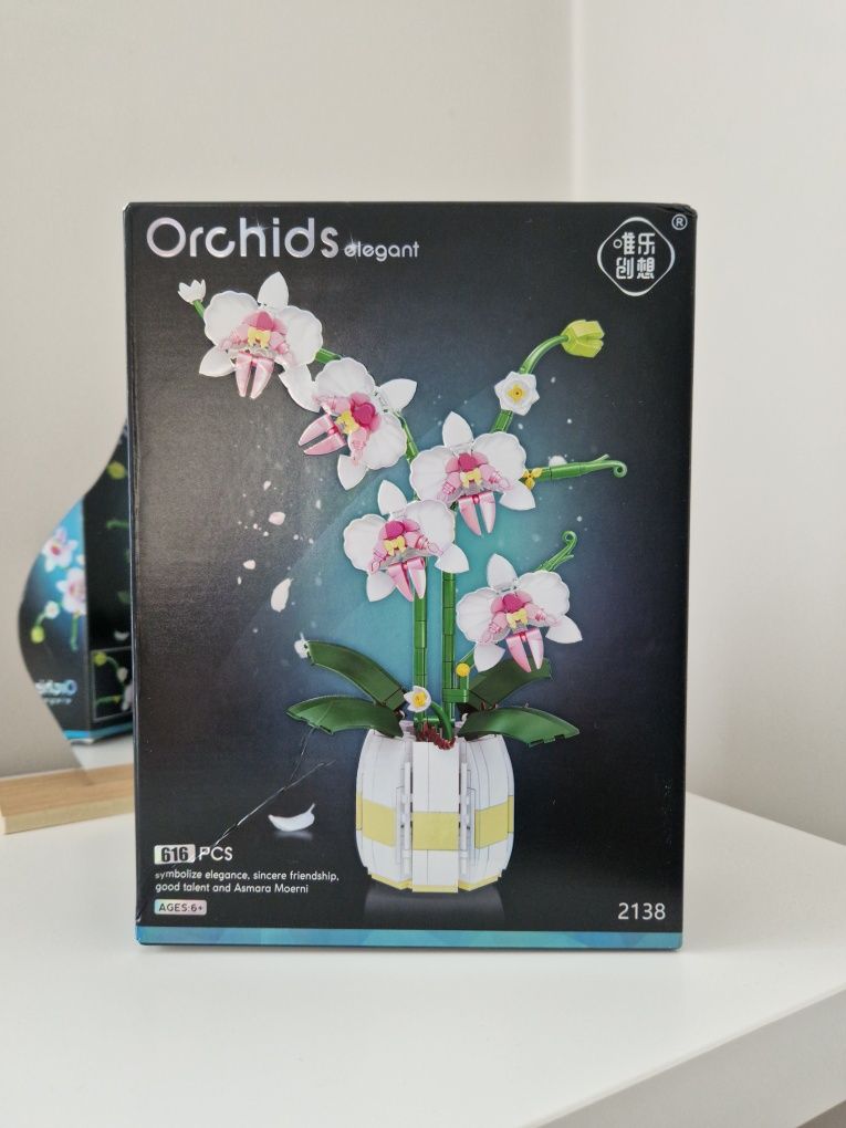 Klocki wieczny bukiet orchidea