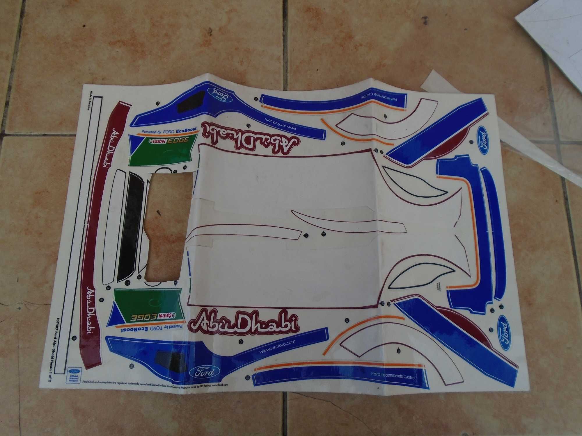 Ford Fiesta WRC HPI WR8 1:8  Nitro Karoseria Model RC 300mm