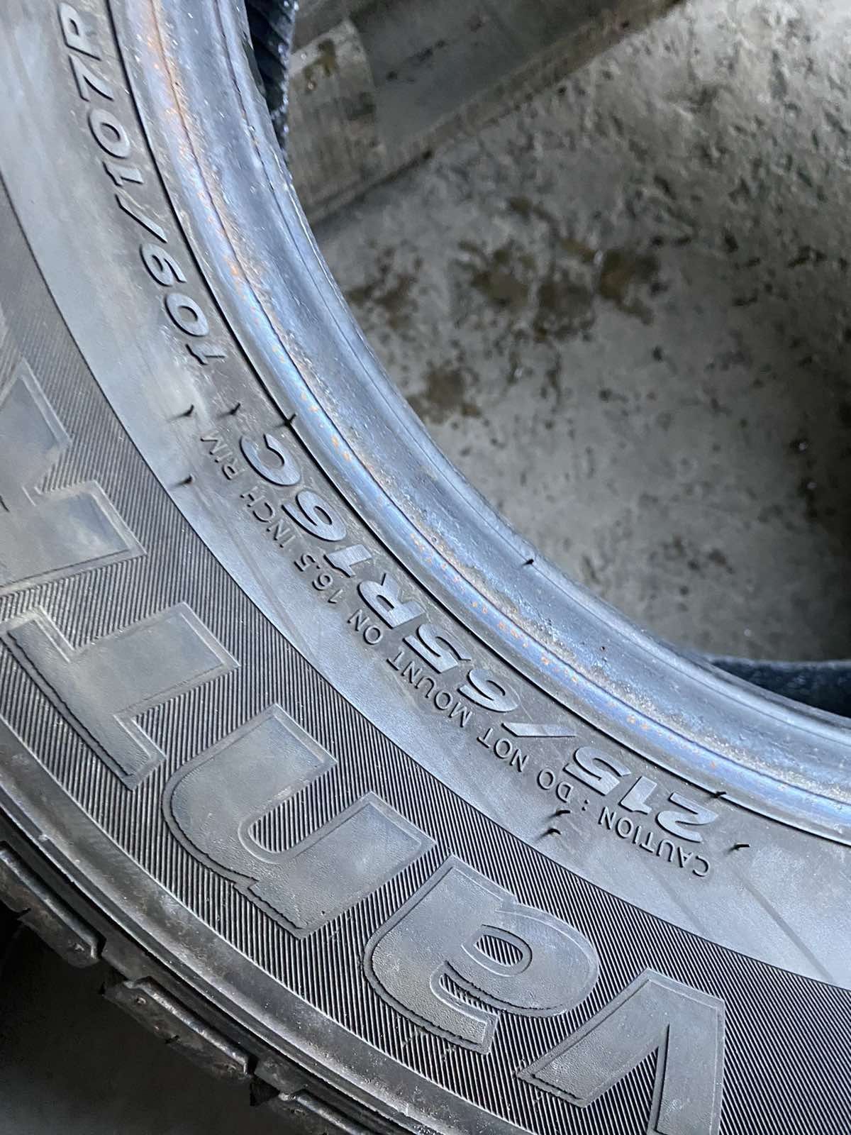 215.65.16c Hankook 2шт лето БУ склад шины резина из Европы 65 R16С